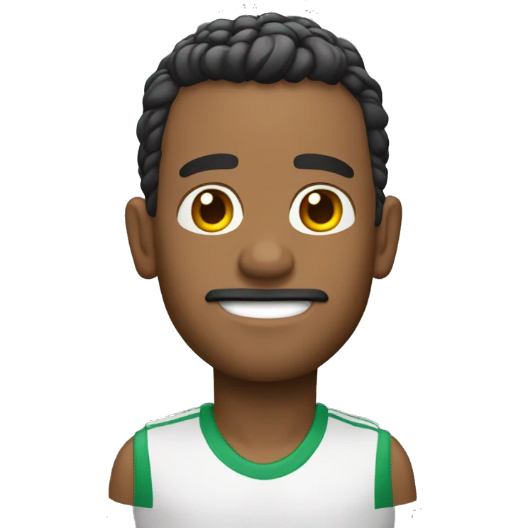boneco moreno de jaleco pranco emoji