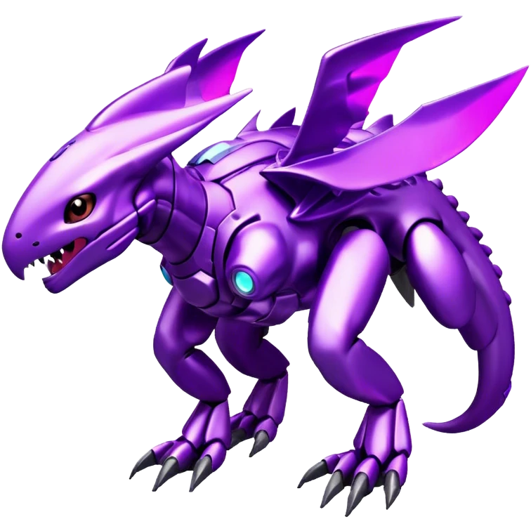 Futuristic Cool Cute Edgy Shiny Ethereal Legendary Digimon-Genesect-Palkia-hybrid full body emoji