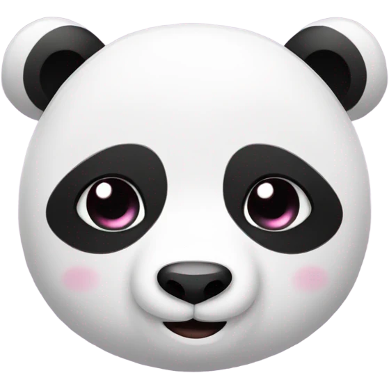 Panda with heart eyes emoji