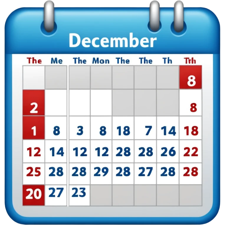 CALENDARIO DE DICIEMBRE emoji