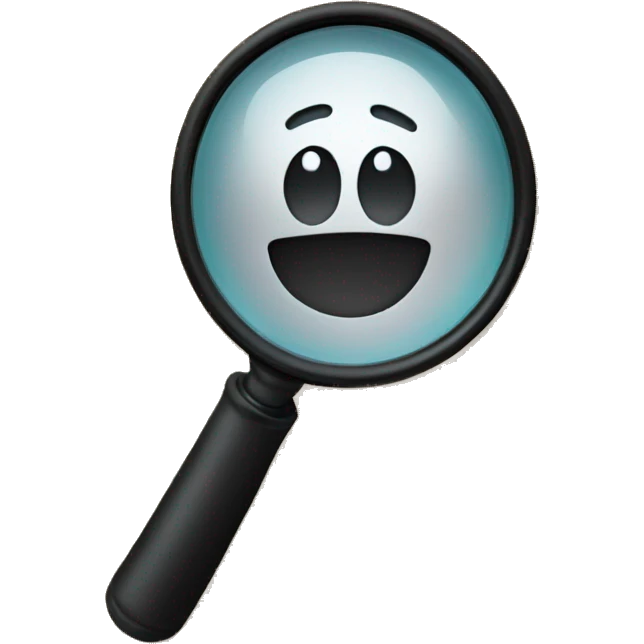 magnifier on a bag emoji