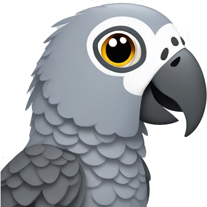 African grey parrot  emoji