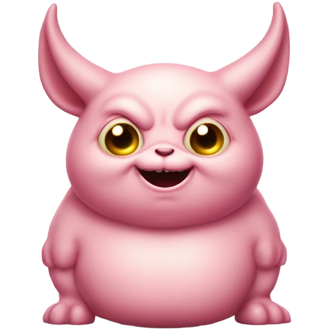 pink big fat Valentine Imp emoji