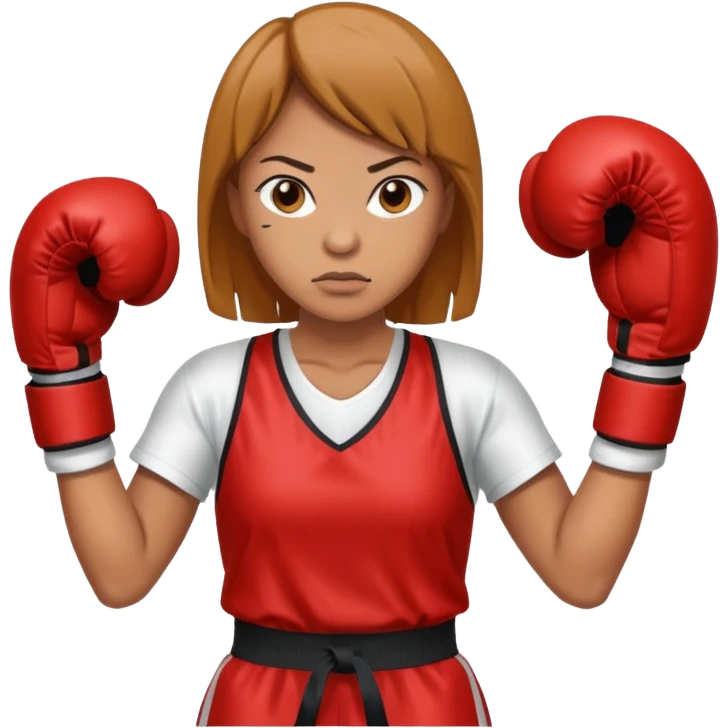 famale boxer emoji