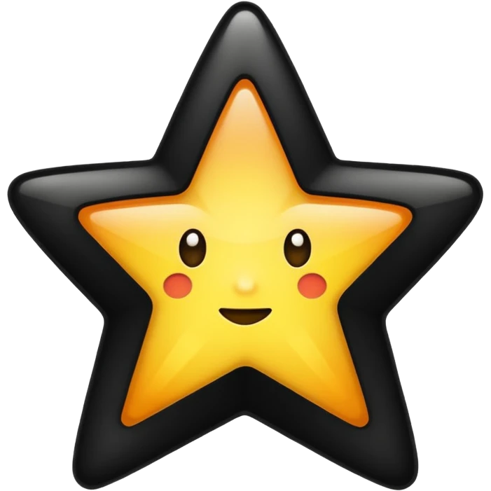 ★☆ - this shows full star and empty star but I want is first half black and second half empty emoji