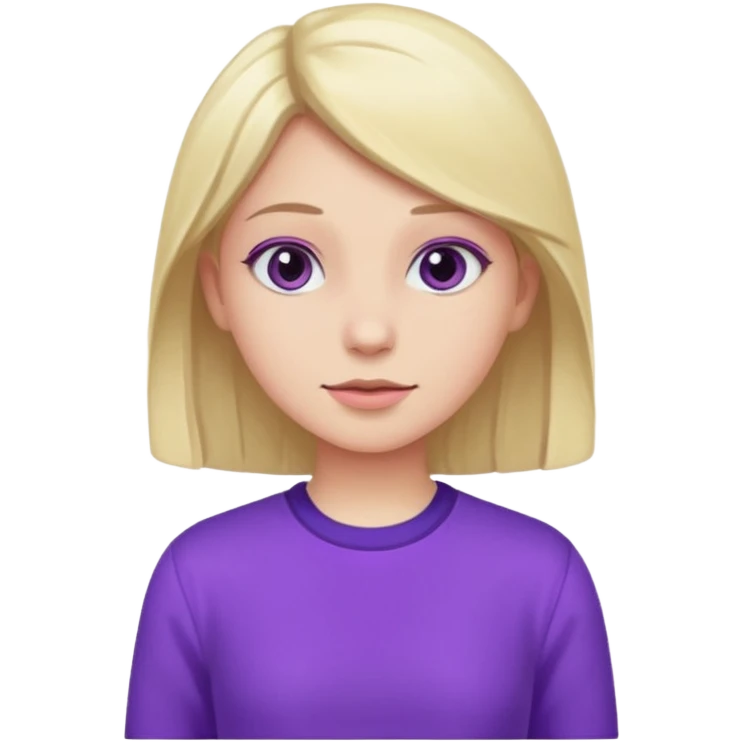 Girl in purple  emoji