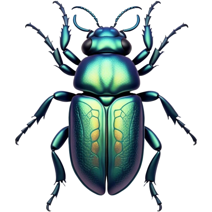 Beautiful and Majestic Beetle Portrait Emoji, Head and body rendered in serene repose with a gentle, content smile, showcasing a robust, intricately patterned exoskeleton with softly closed eyes in tranquil slumber, Simplified yet exquisitely endearing features, highly detailed, glowing with a soft, drowsy metallic light, high shine, relaxed and utterly noble, stylized with an air of timeless natural grandeur, soft glowing outline, capturing the essence of a beautiful and majestic beetle that embodies the refined strength of nature! emoji