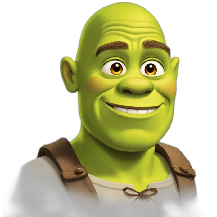 shrek cringe face emoji