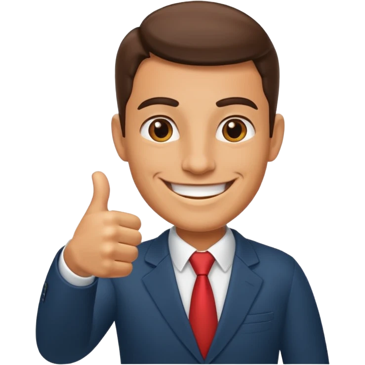 Boss with thumbs up emoji