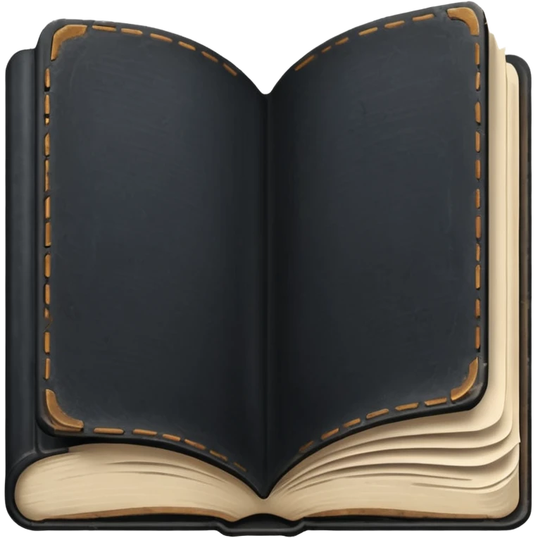 make me a black book with dust on it to show that it's old  emoji