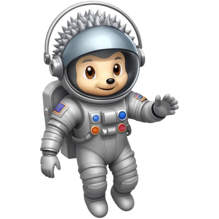 Space hedgehog astronaut  emoji
