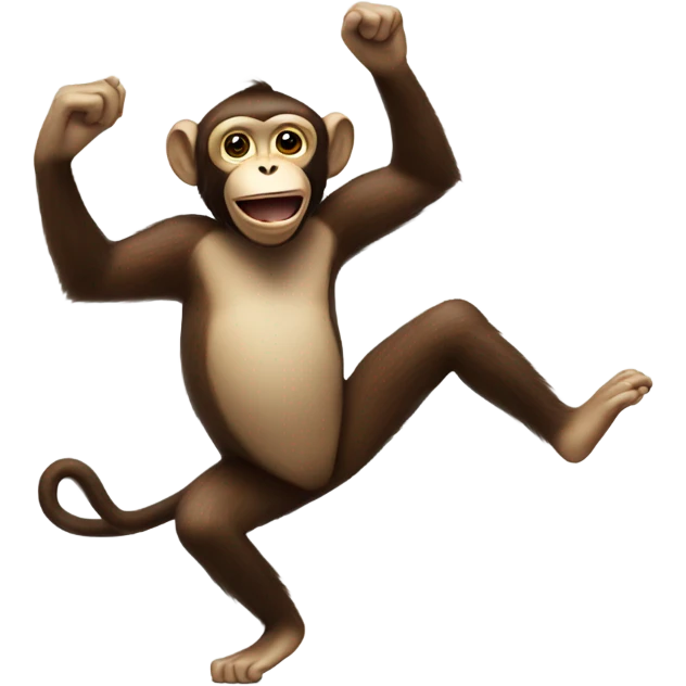 monkey dancing on bisoln emoji