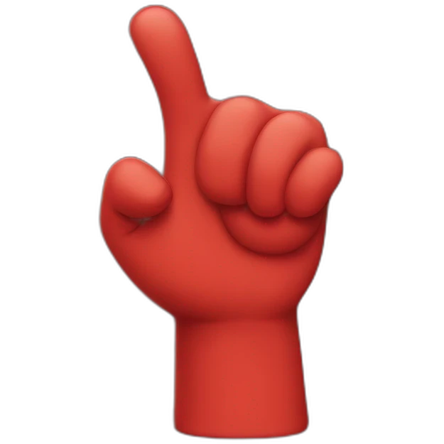 red big thumb emoji