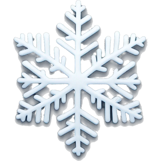 White snowflake emoji
