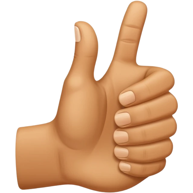 half thumb up emoji