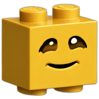 Lego brick 2x4 emoji