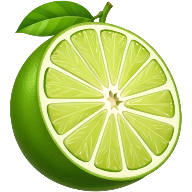 Lime Cut Fruit emoji