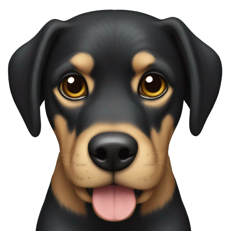 Perro negro emoji