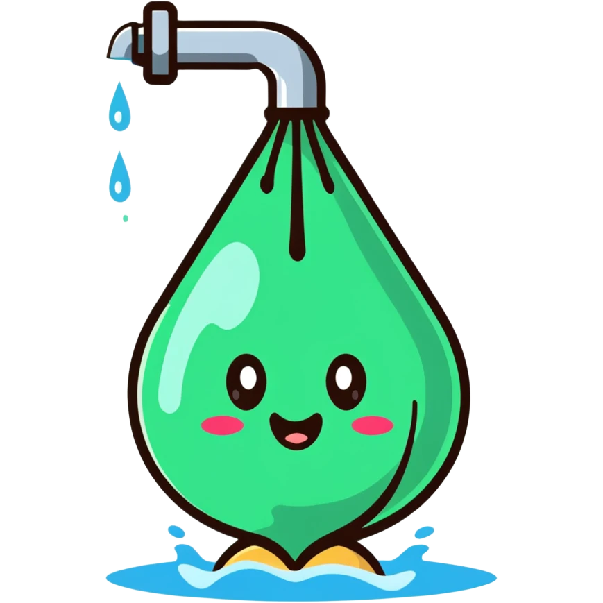 onion character taking a shower, water pouring from showerhead emoji
