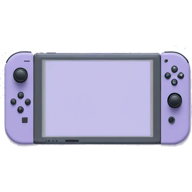 Pastel purple Nintendo switch  handheld  emoji