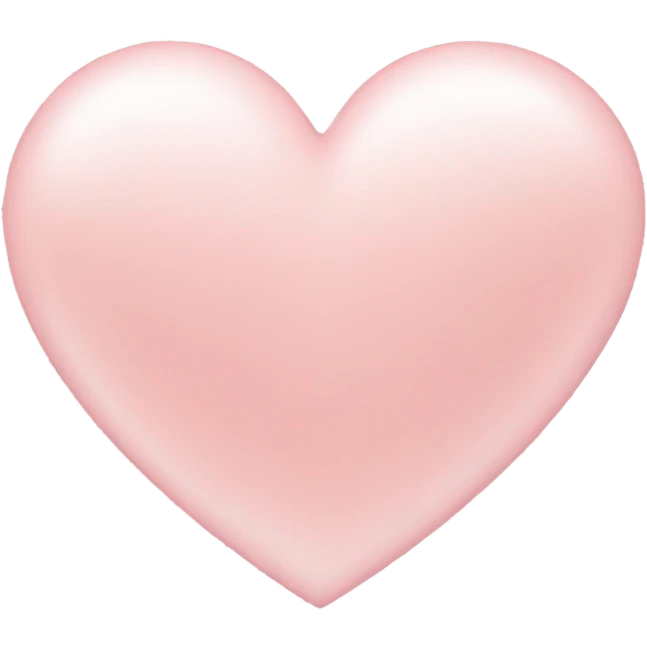 Light Pink heart emoji