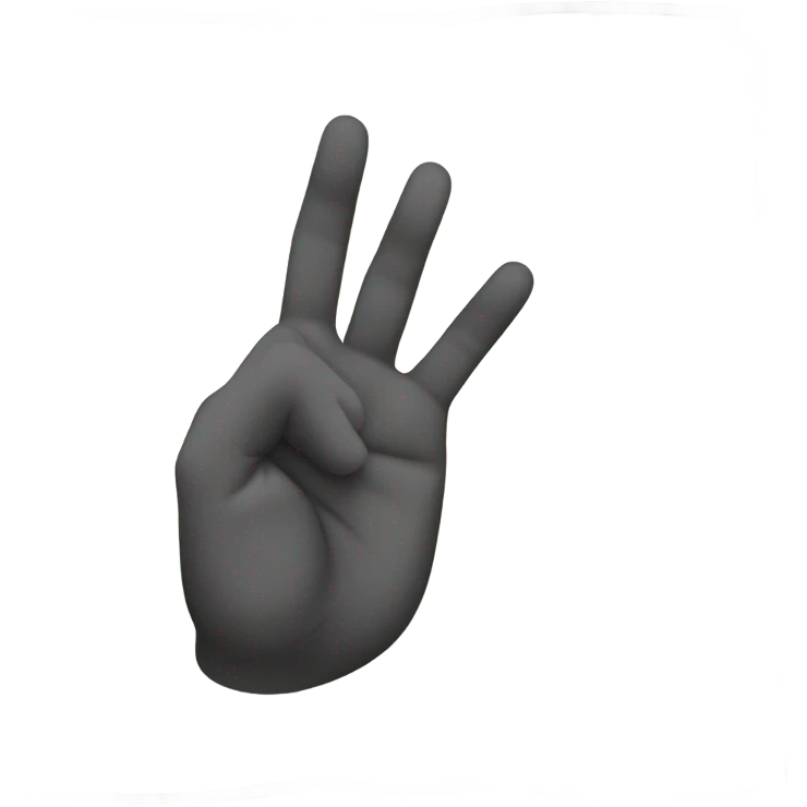 ASL  “beautiful” emoji