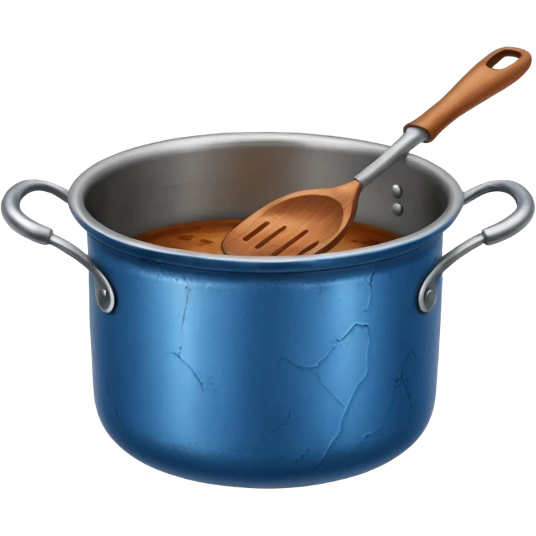 cooking pot blue  emoji