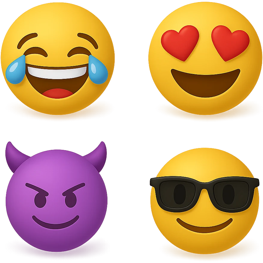 create this without background but keep all the shadows emoji