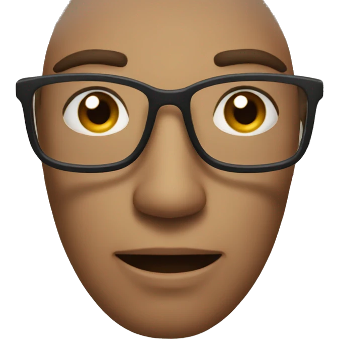like this only with glasses emoji