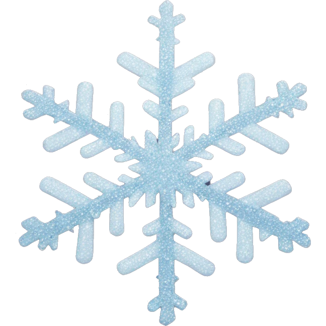 Snowflake with glitter emoji