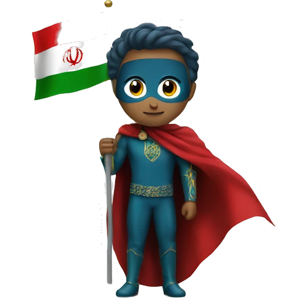 homelander with iran flag emoji