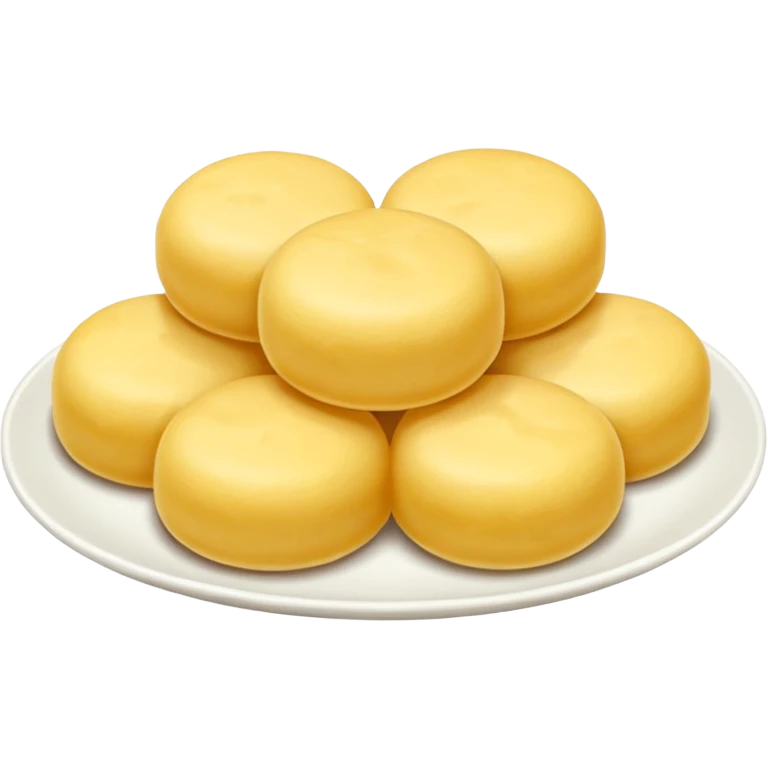 Yellow bean mochi emoji