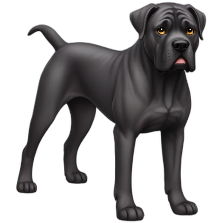 Dog Cane Corso full body emoji