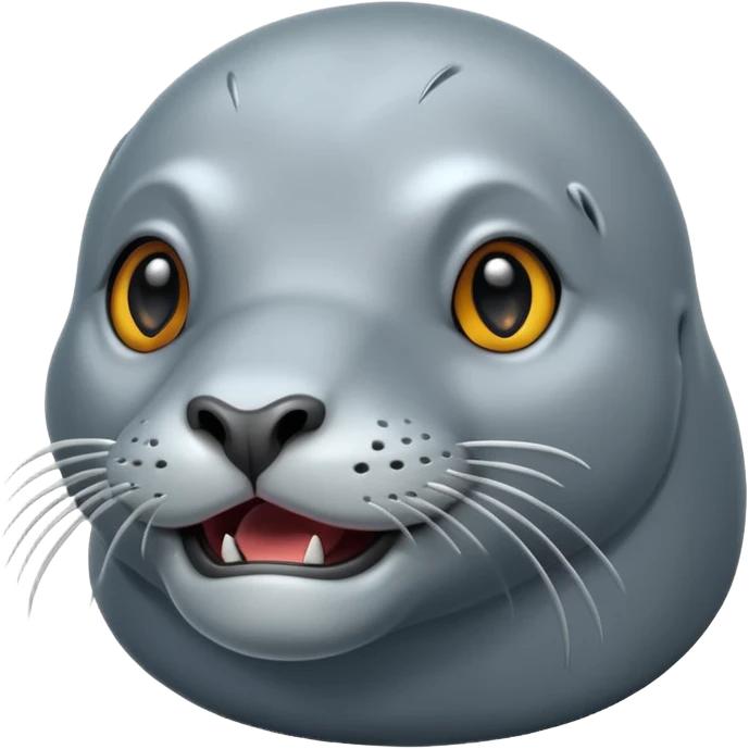 scary grey sea lion emoji