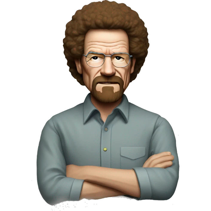 walter white as bob ross emoji