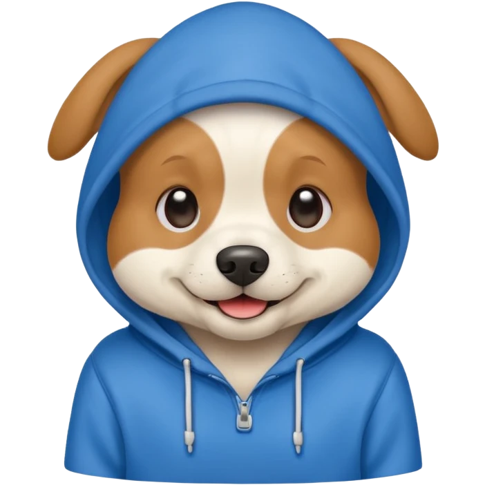 dog in hoodie emoji