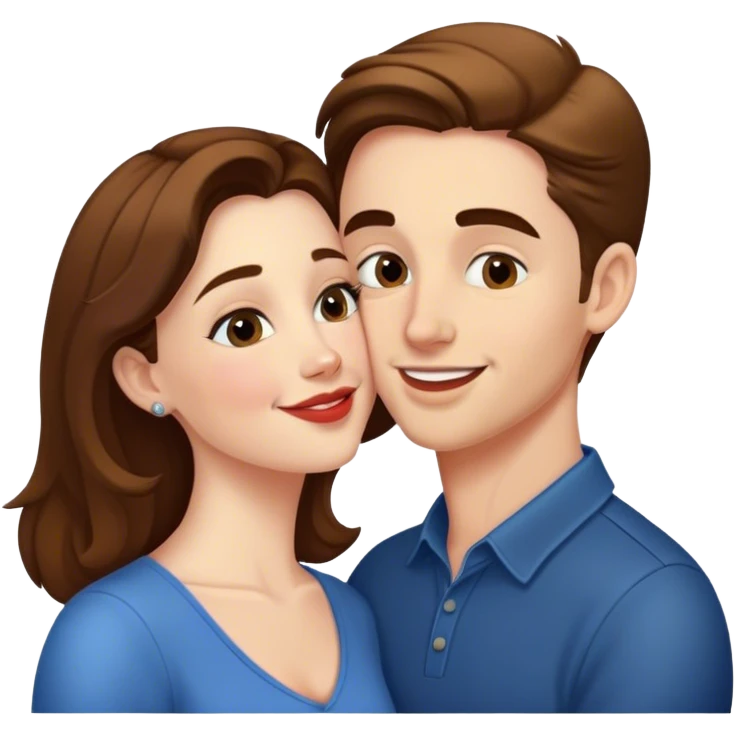 Amanda Sarkady kissing Colin emoji