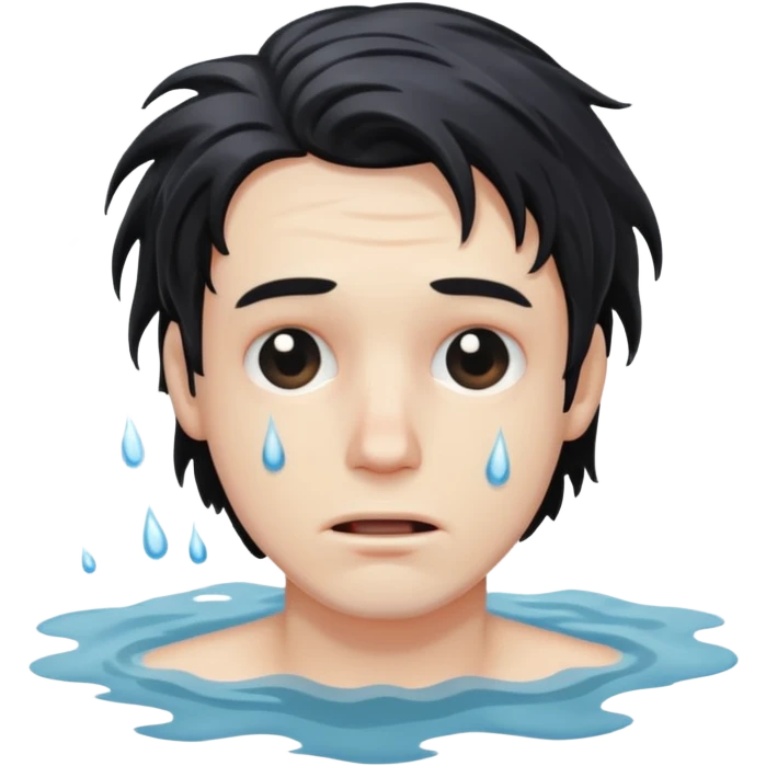 Man drowning emoji