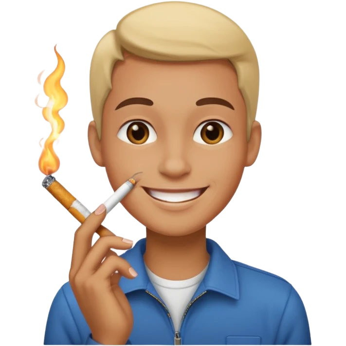 Cigarrillo feliz emoji