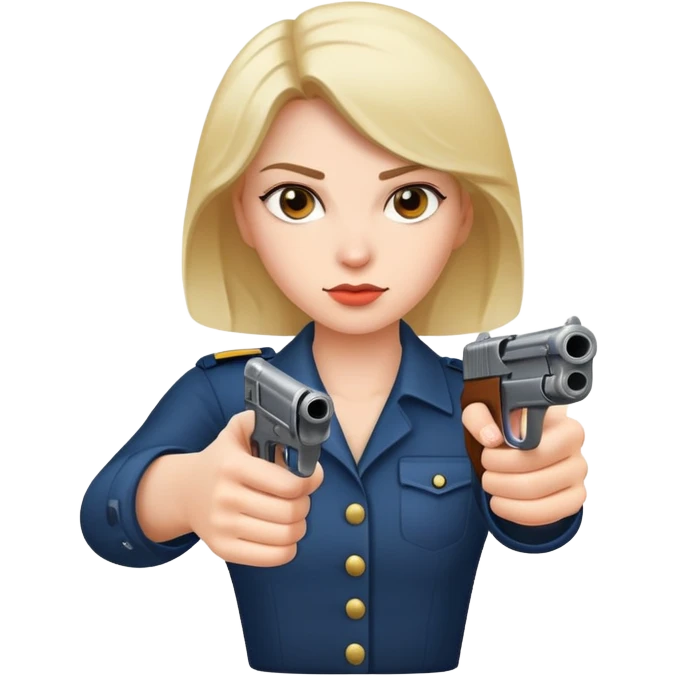 Woman pointing a gun  emoji