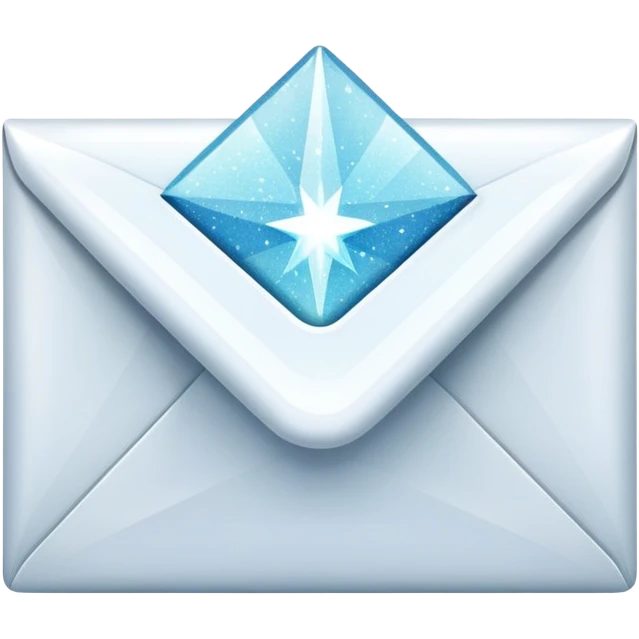 Sparkling envelope emoji