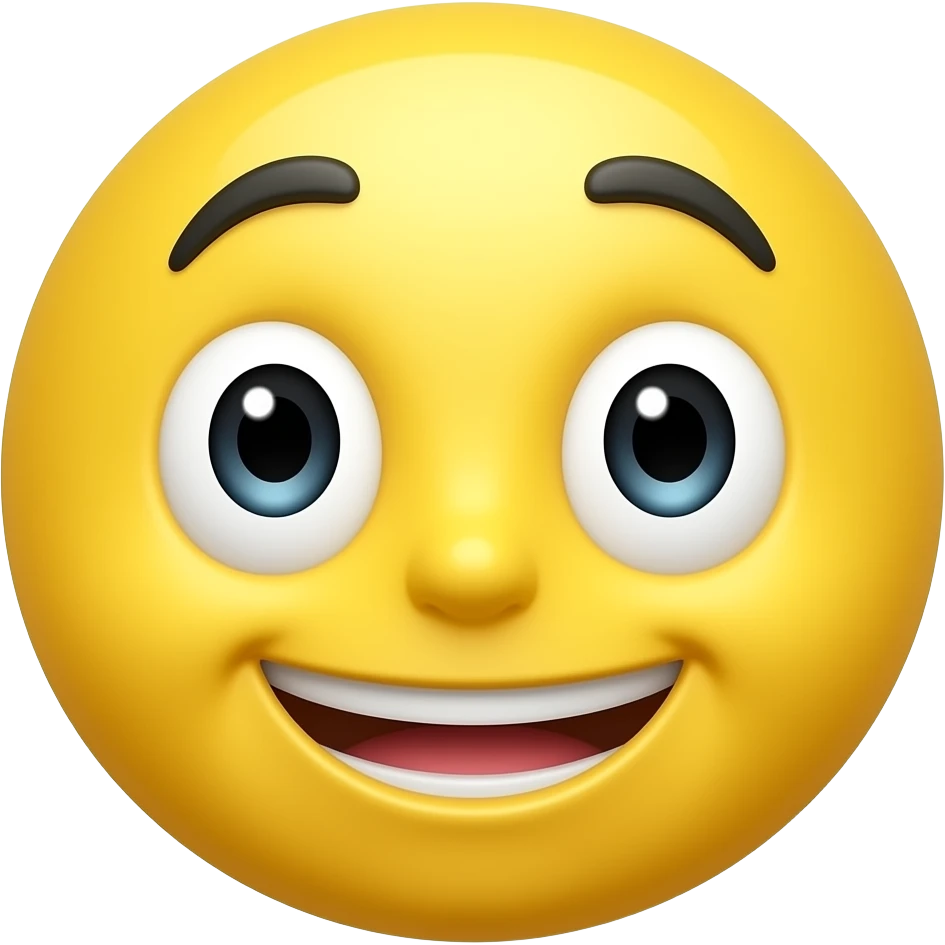 Yellow emoji mischievous emoji