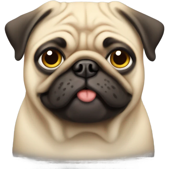 fat pug  emoji