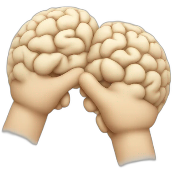 brains handshake emoji