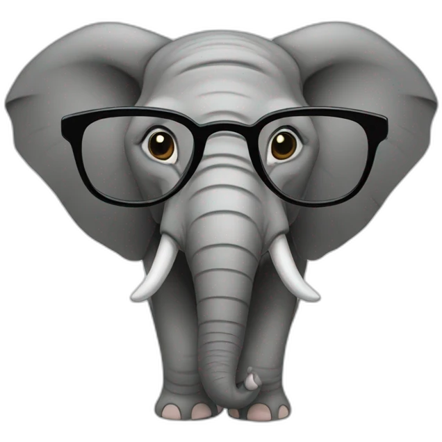 elephant glases emoji