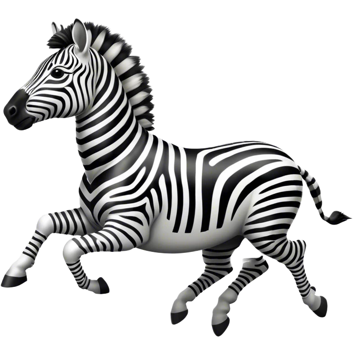 Zebra Galloping emoji