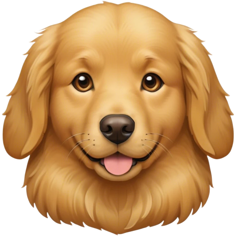 Golden retriever head emoji
