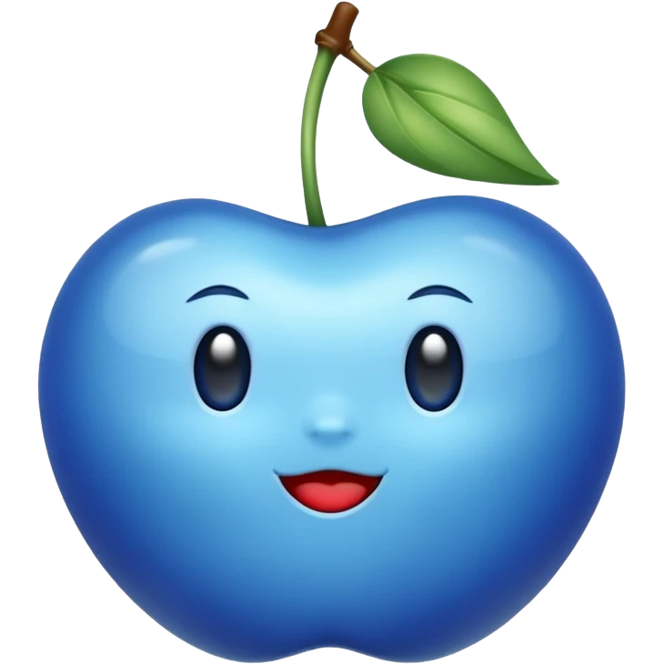 Cerise de couleur bleue  emoji