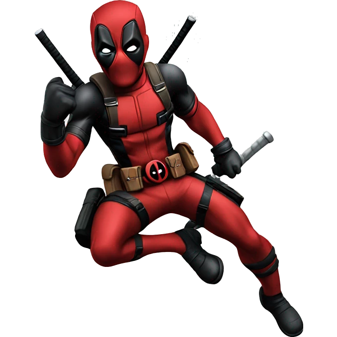deadpool in jump emoji