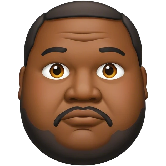 black fat man emoji